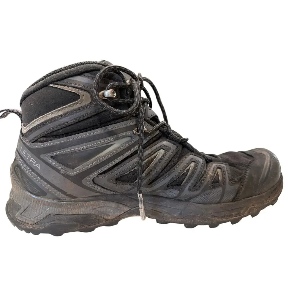Salomon Men's 8 X Ultra 3 Mid GTX hiking boots black/grey Contagrip Trails